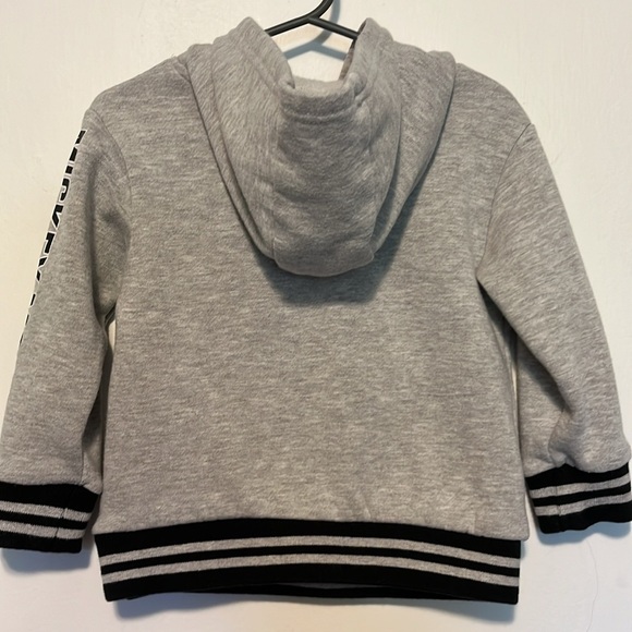 Disney Boy's Size 2T Hooded Long Sleeve Grey Mickey Sweatshirt - Picture 3 of 4
